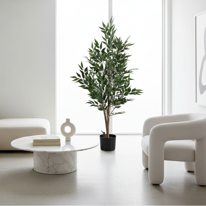 PLANTE ARTIFICIELLE - 47"H / ACACIA D'INTÉRIEUR DANS UN POT DE 5"