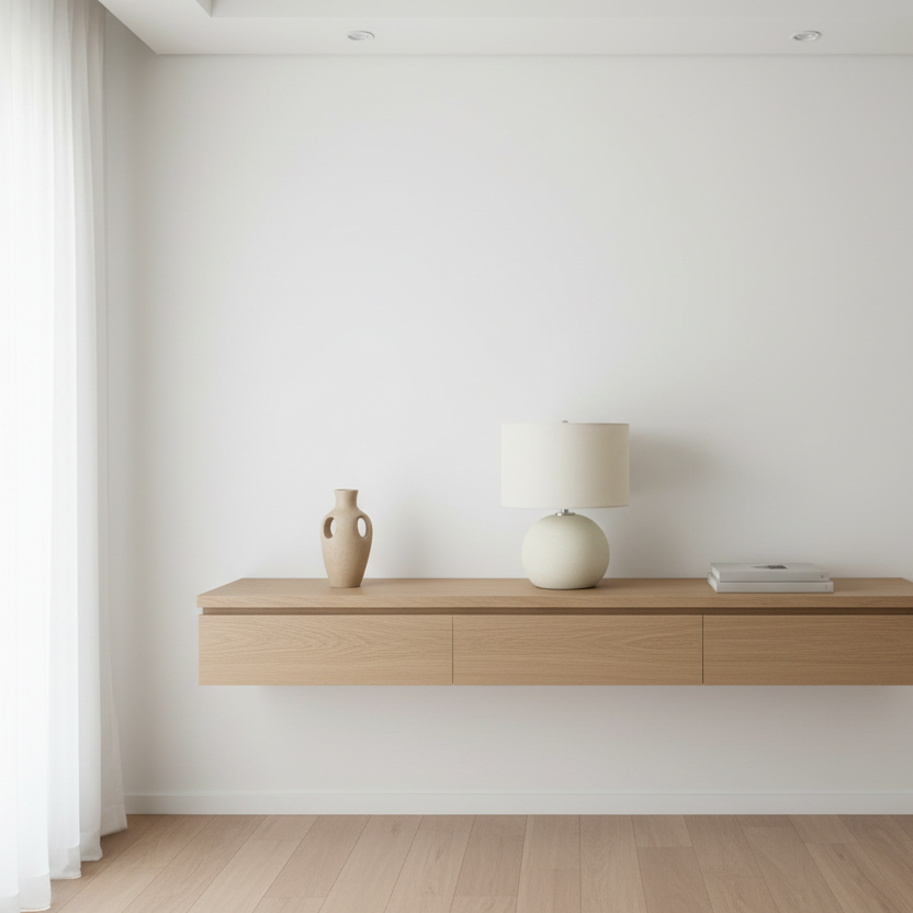 ÉCLAIRAGE - LAMPE DE TABLE 18"H IVOIRE / ABAT-JOUR CRÈME CÉRAMIQUE CRÈME