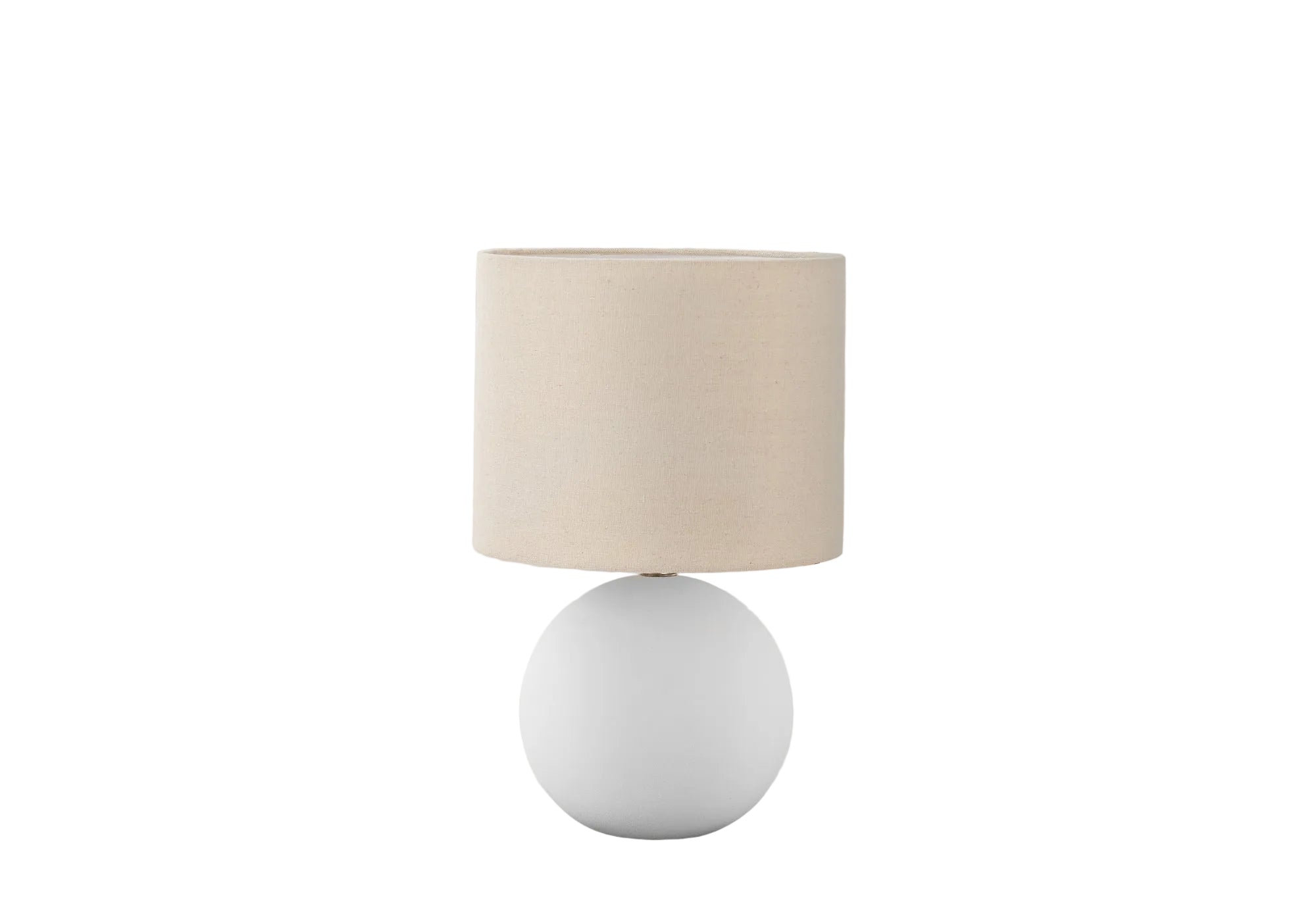 ÉCLAIRAGE - LAMPE DE TABLE 16"H ABAT-JOUR CRÈME CÉRAMIQUE CRÈME