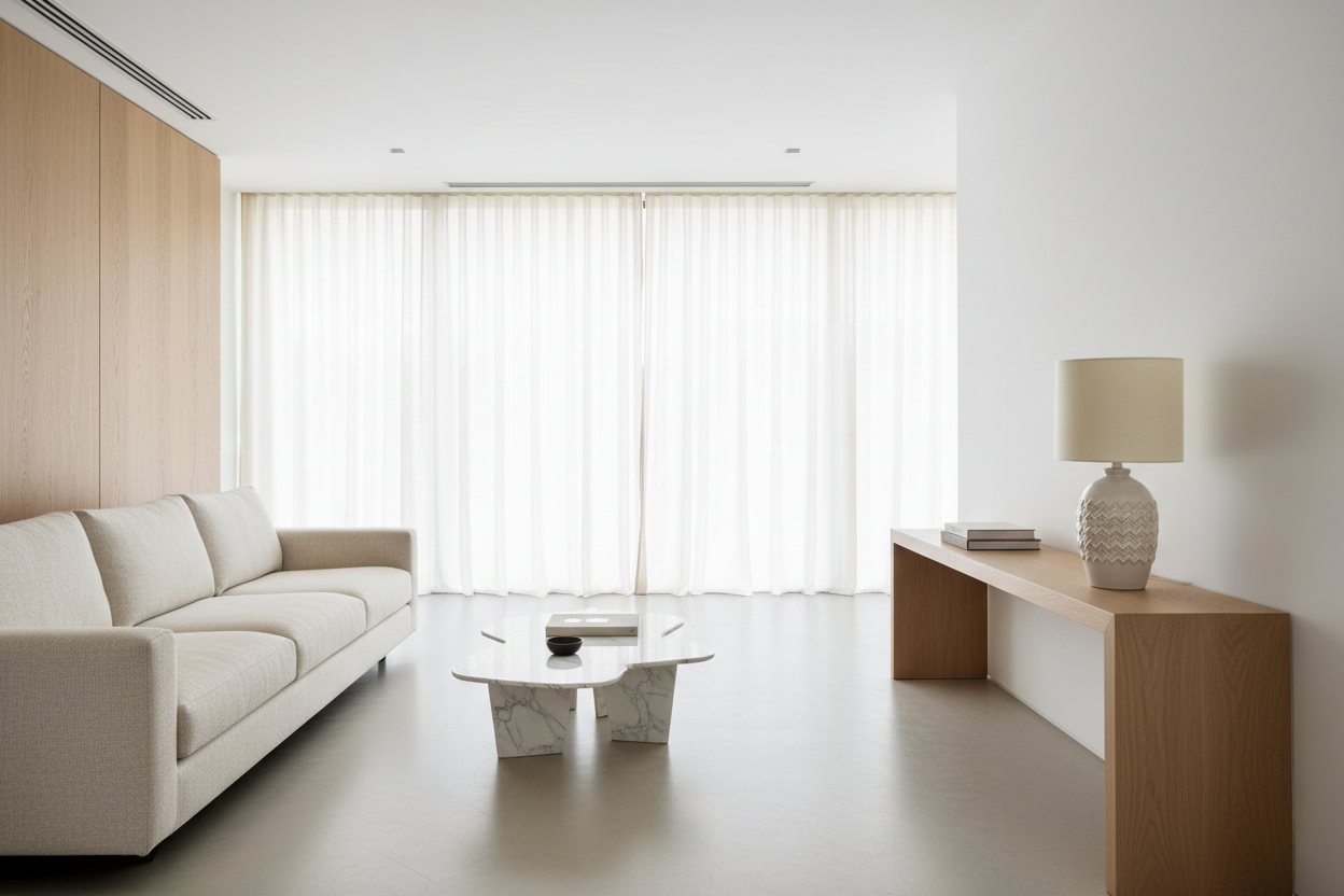 ÉCLAIRAGE - LAMPE DE TABLE 19"H IVOIRE CÉRAMIQUE IVOIRE / ABAT-JOUR CRÈME