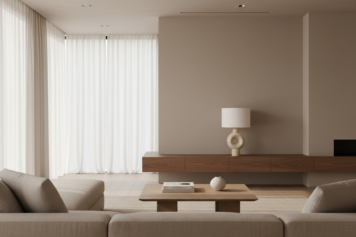 LIGHTING - 28"H TABLE LAMP BEIGE RESIN IVORY / CREAM SHADE