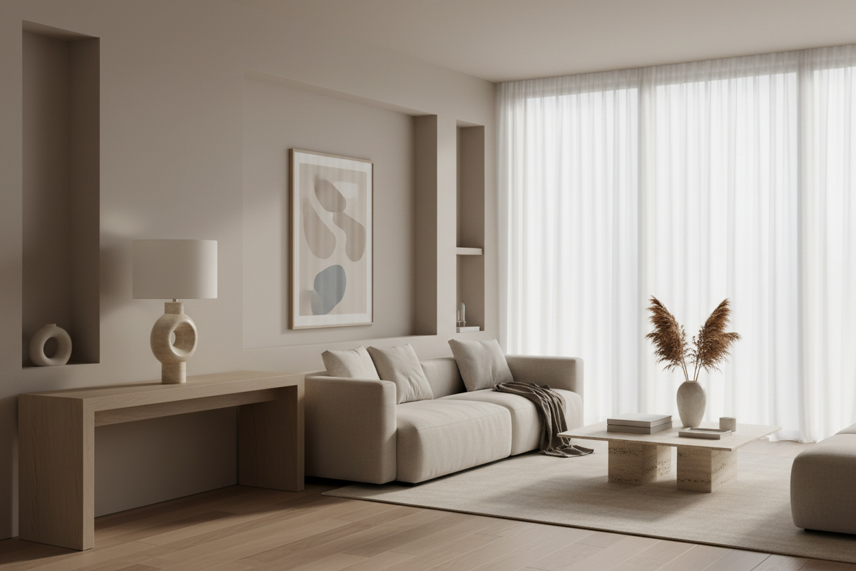 LIGHTING - 28"H TABLE LAMP BEIGE RESIN IVORY / CREAM SHADE