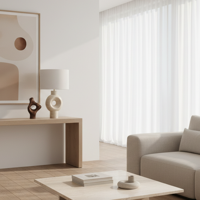 LIGHTING - 28"H TABLE LAMP BEIGE RESIN IVORY / CREAM SHADE