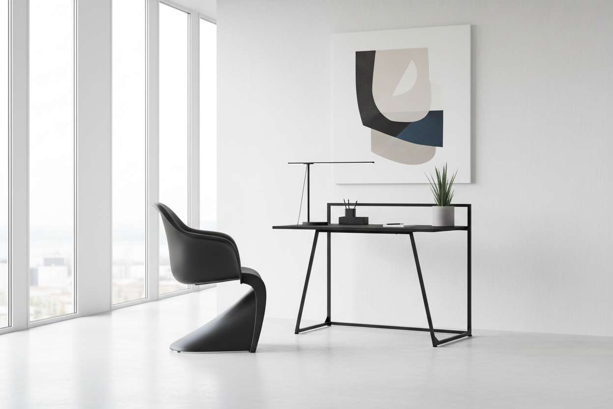 COMPUTER DESK - 30"L / JUVENILE WHITE / WHITE METAL