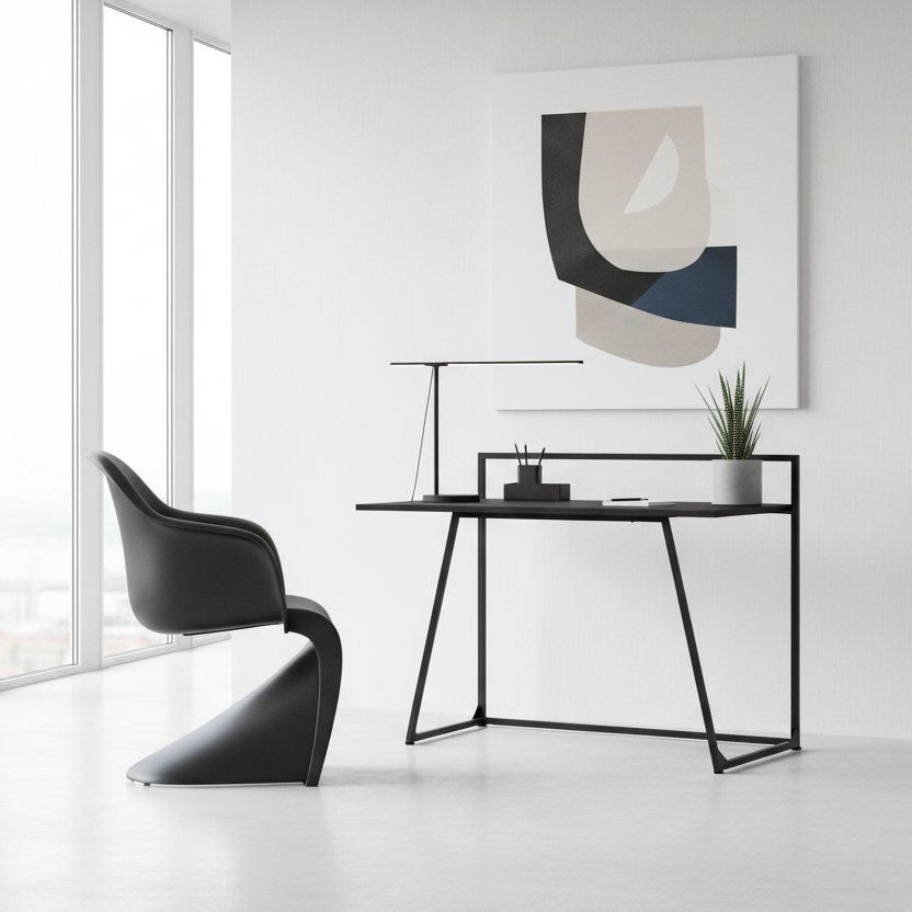 COMPUTER DESK - 30"L / JUVENILE WHITE / WHITE METAL