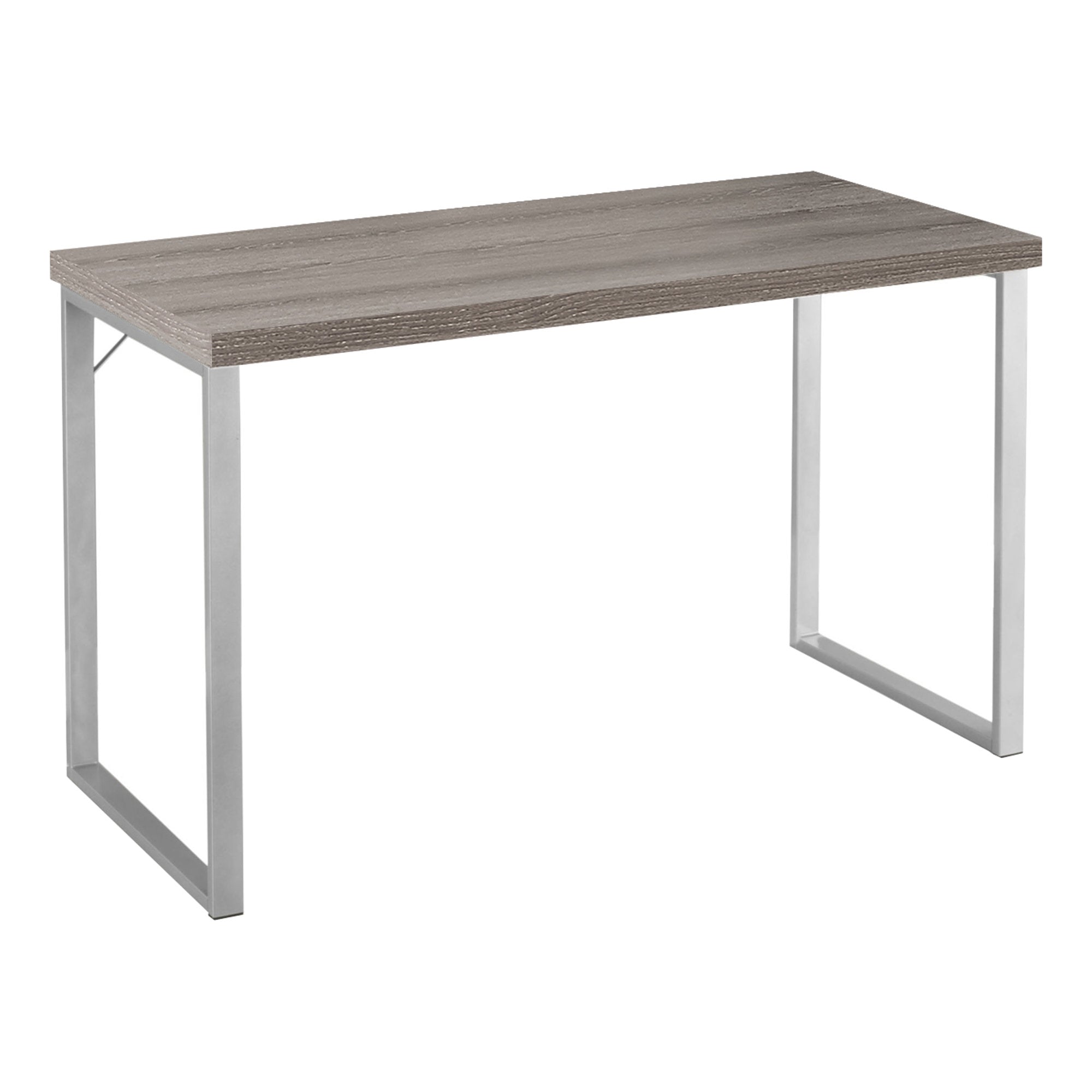 COMPUTER DESK - 48"L / ESPRESSO / SILVER METAL