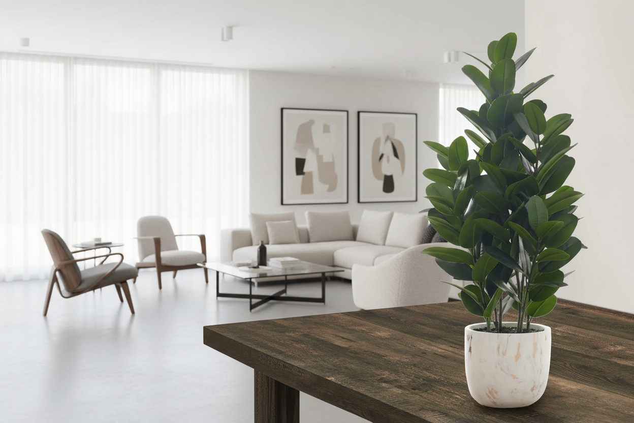 PLANTE ARTIFICIELLE - 79 cm H / GARCINIA D'INTÉRIEUR EN POT DE 18 CM