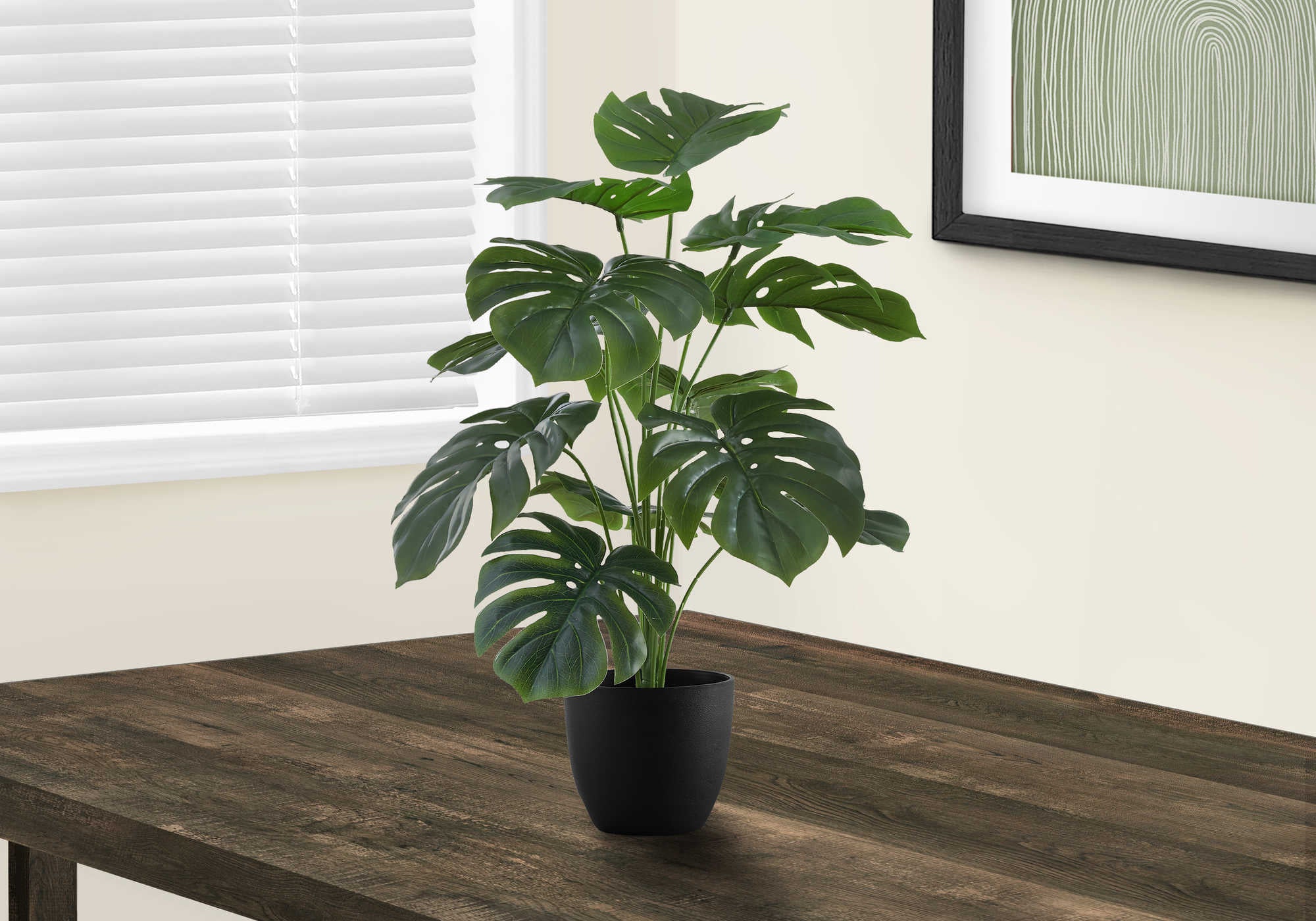 ARTIFICIAL PLANT - 24"H / INDOOR MONSTERA IN A 5" POT