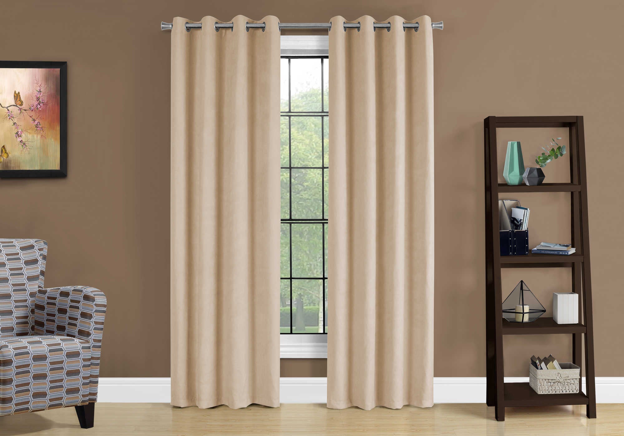 PANNEAU DE RIDEAU - 2 PIÈCES / 54"L X 84"H BEIGE OBSCURITÉ DE LA PIÈCE