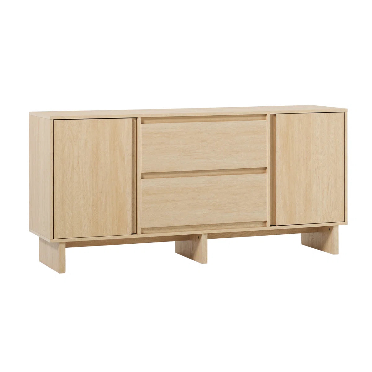 Alana Modern Coastal Oak Buffet