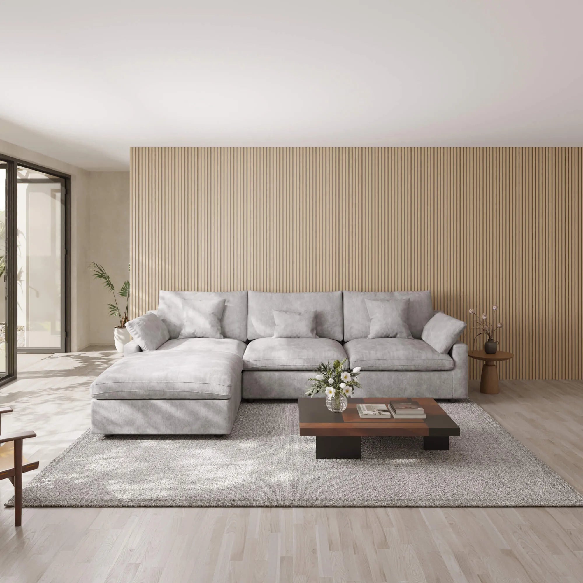 Sky Cloud Slope Sectional Sofa