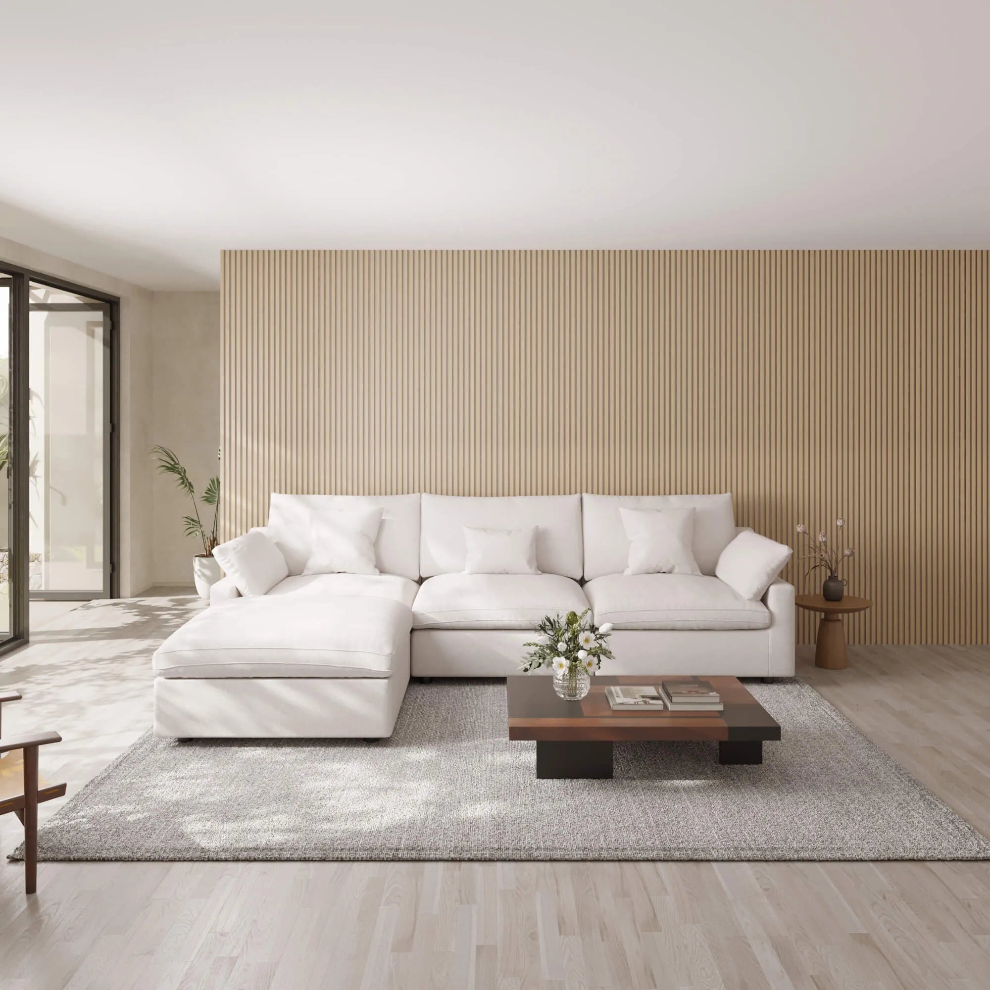 Sky Cloud Slope Sectional Sofa