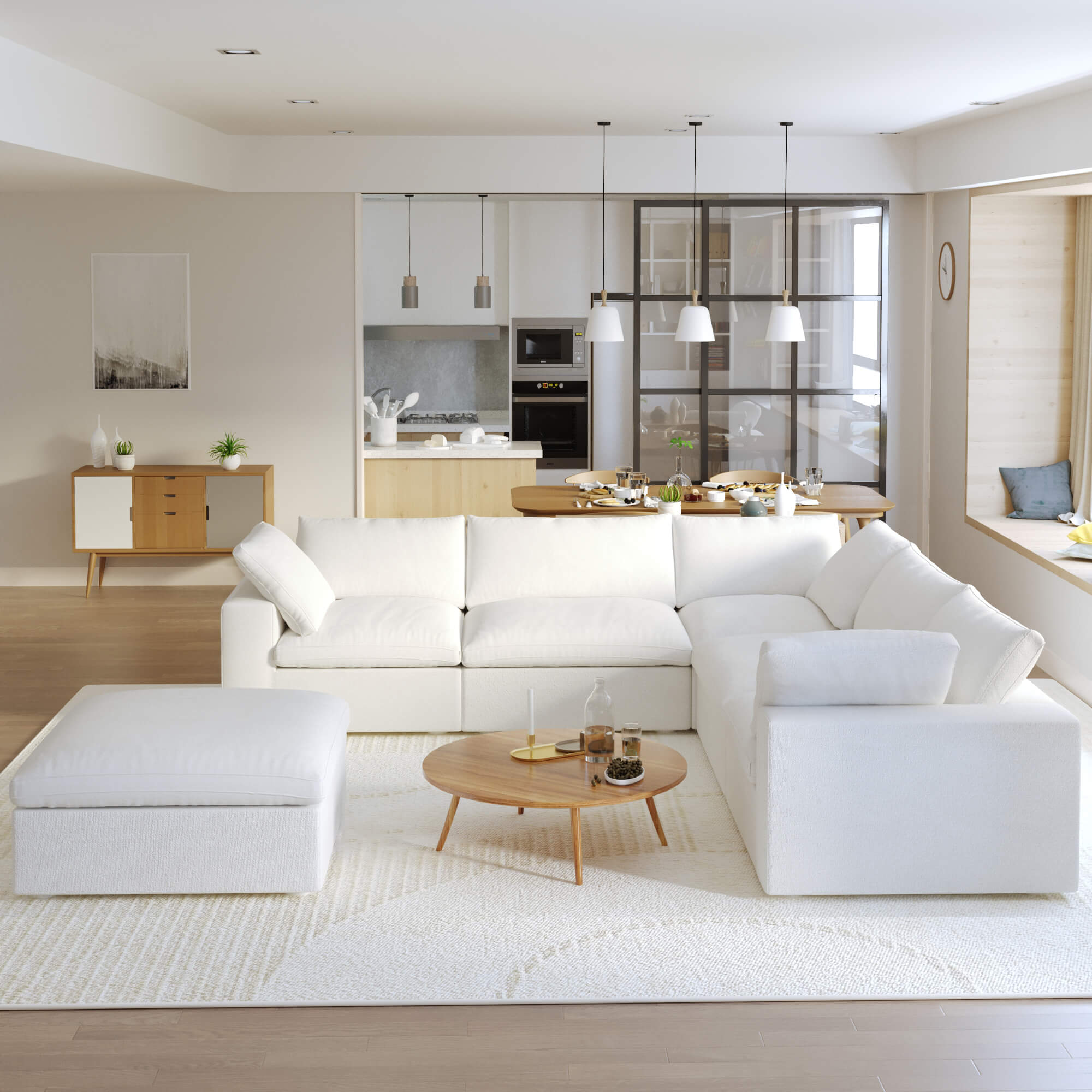 Zen Sky Cloud Sectional Sofa