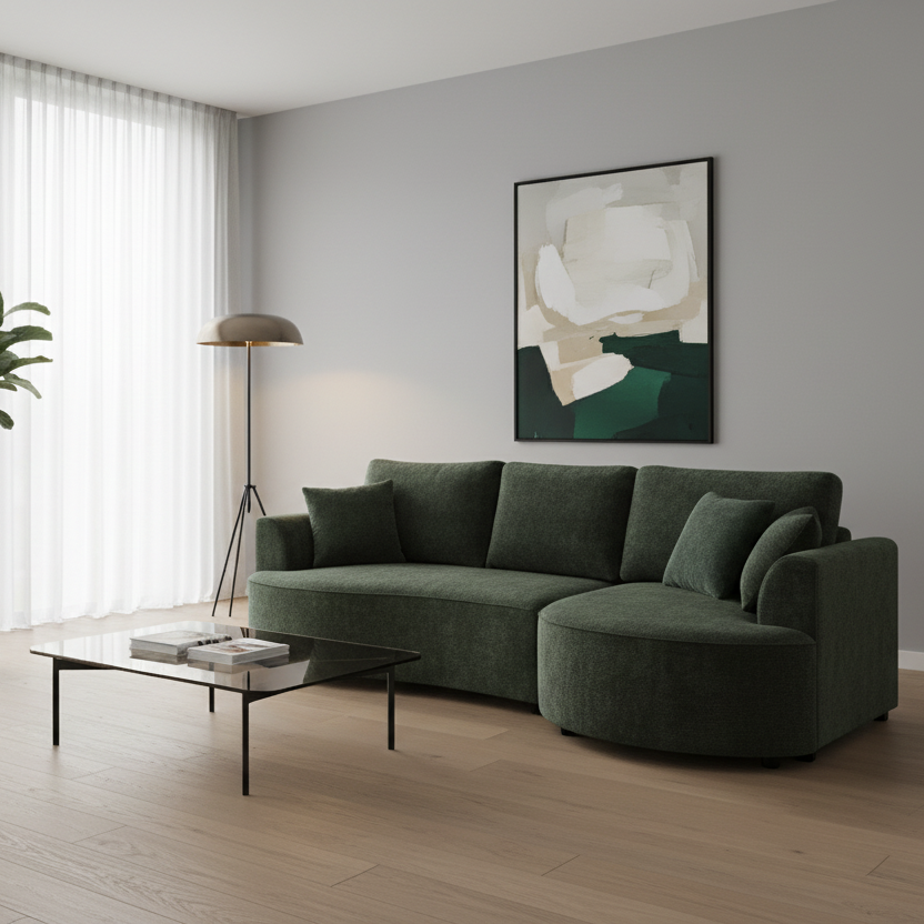 Couchette multimédia Onda orientée vers la droite