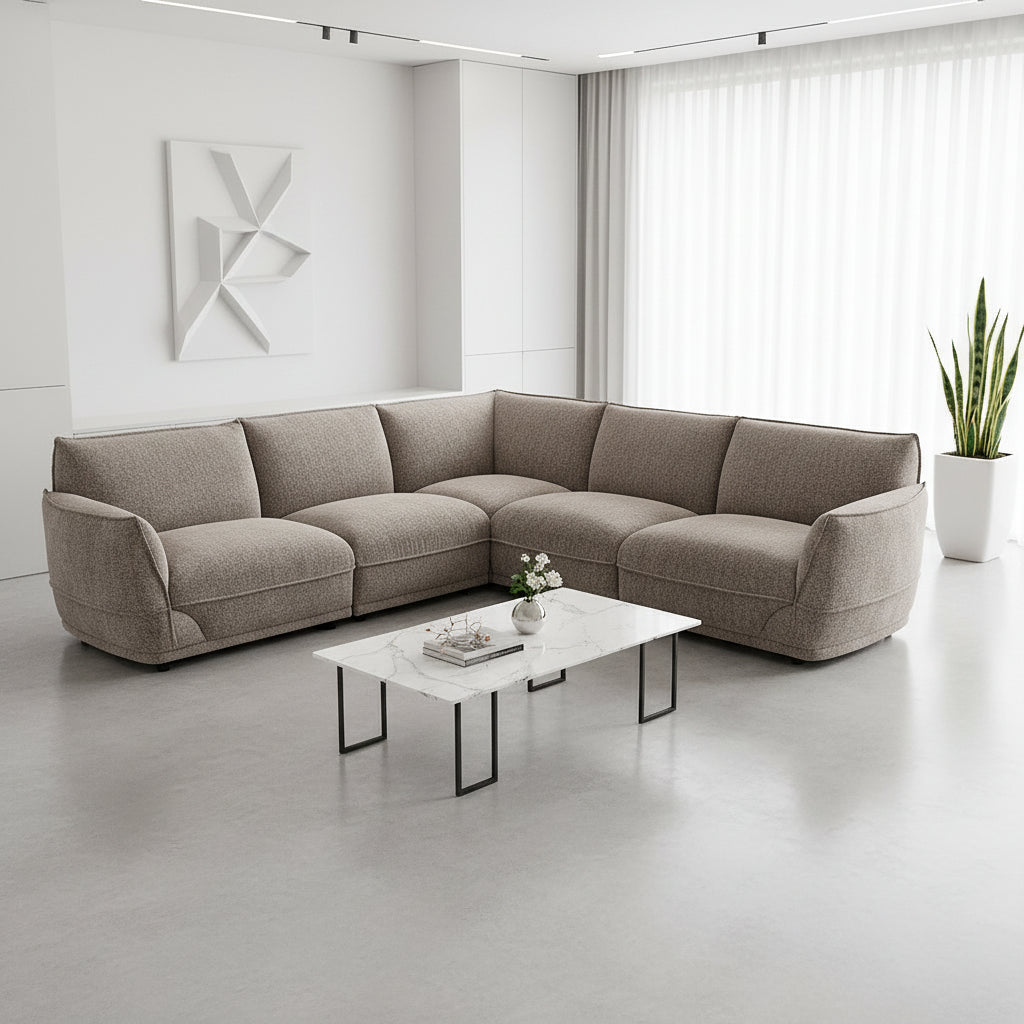 Canapé d'angle modulaire 5 pièces Scala