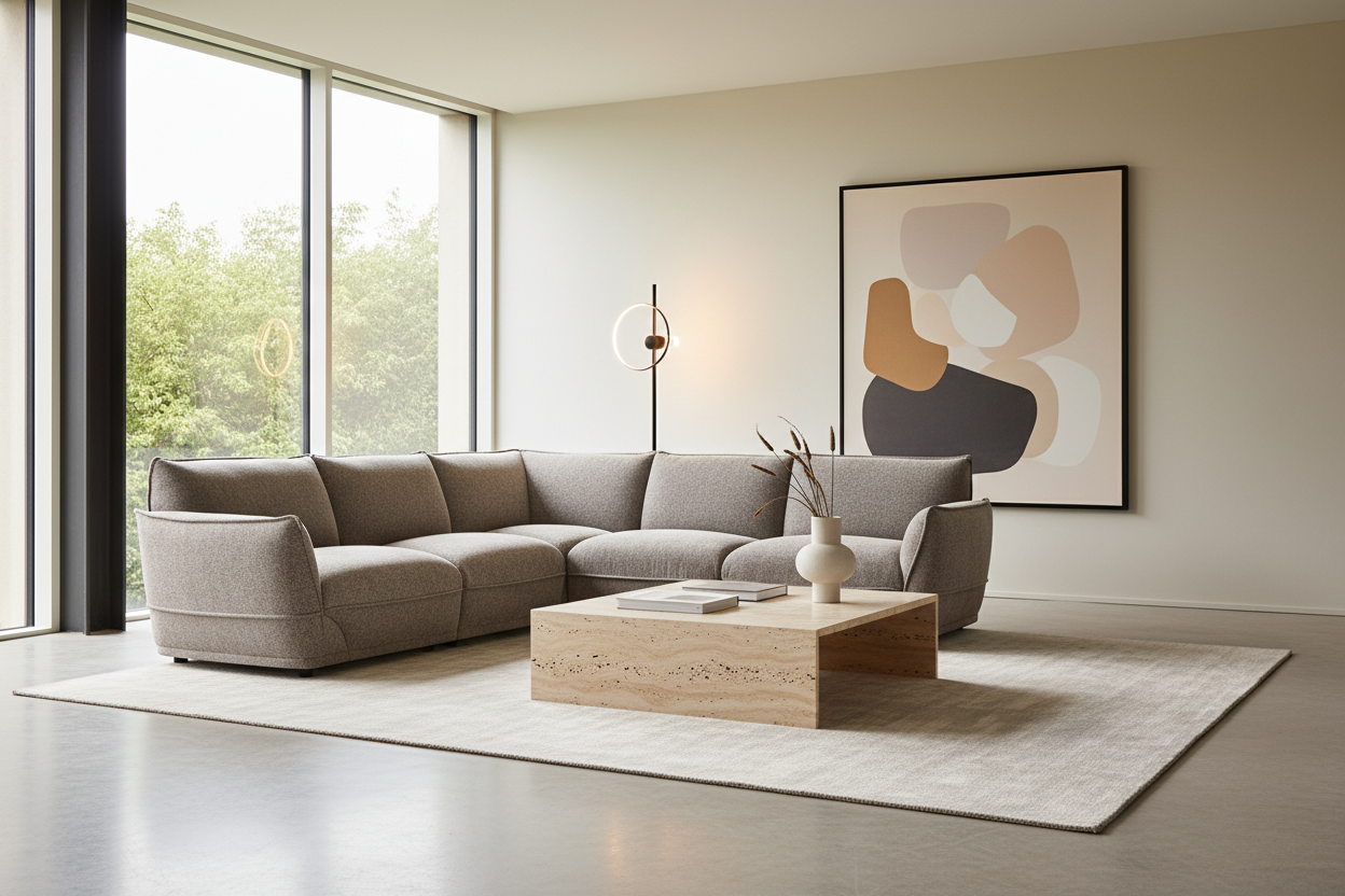 Canapé d'angle modulaire 5 pièces Scala
