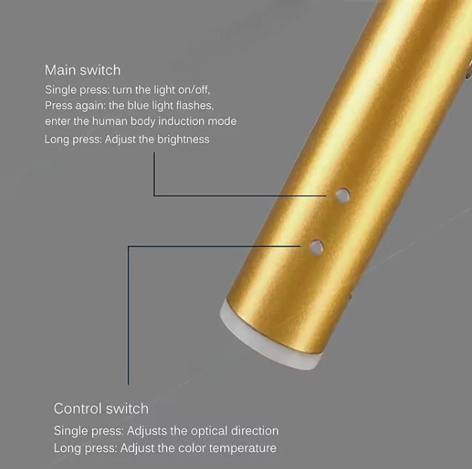 Applique murale LED rechargeable sans fil avec télécommande – Lampe de lecture moderne pour salon