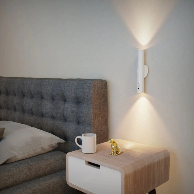 Applique murale LED rechargeable sans fil avec télécommande – Lampe de lecture moderne pour salon