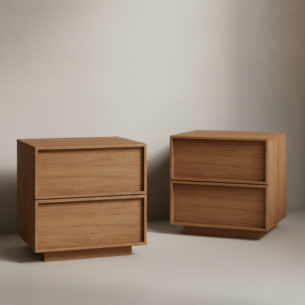 Noma Nightstand with 2 Drawers (Set of 2)