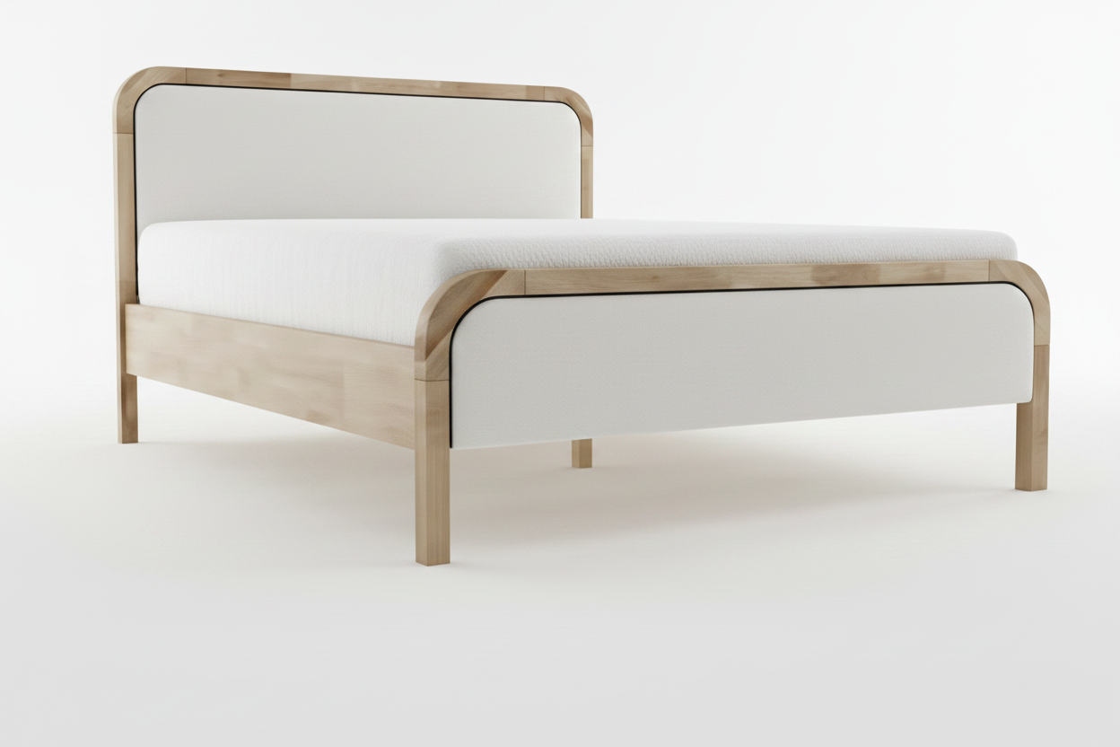 IF-5928 | Modern Upholstered Platform Bed