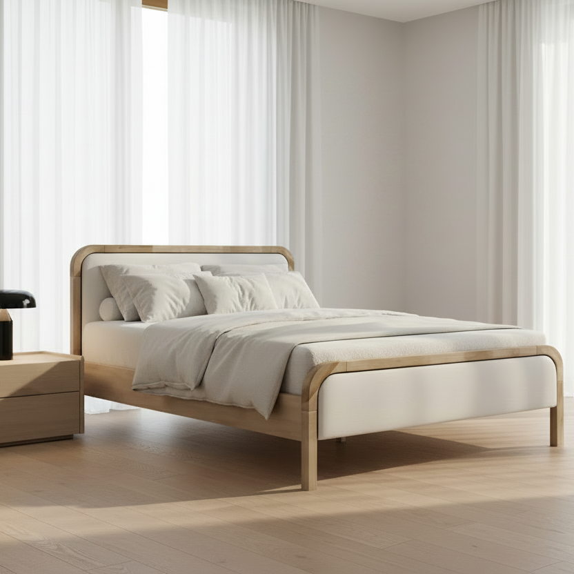 IF-5928 | Modern Upholstered Platform Bed