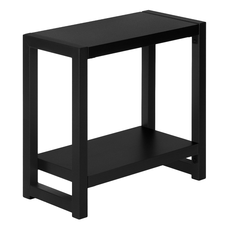 ACCENT TABLE - 22"H / BLACK / BLACK METAL