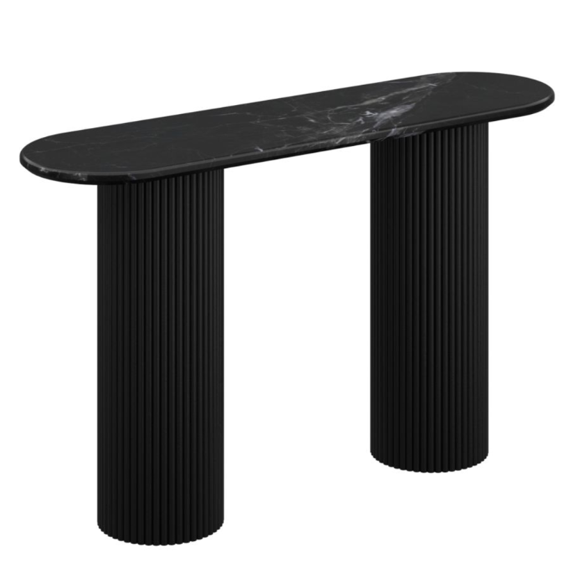Table console Jilsa en noir
