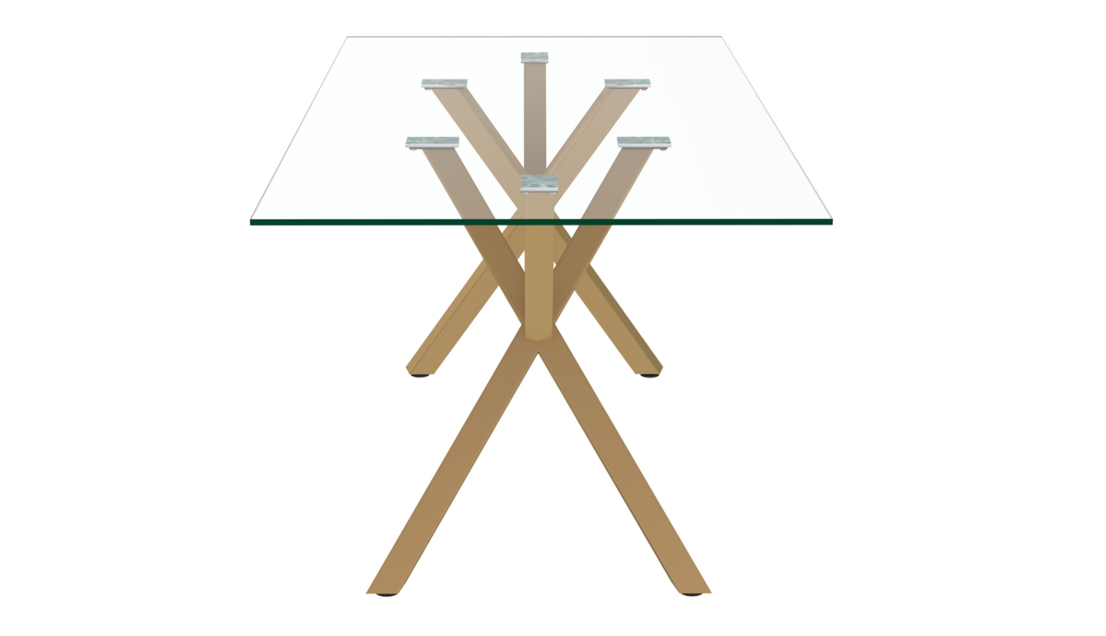 Stark Gl Cleo Wt-7Pc Dining Set