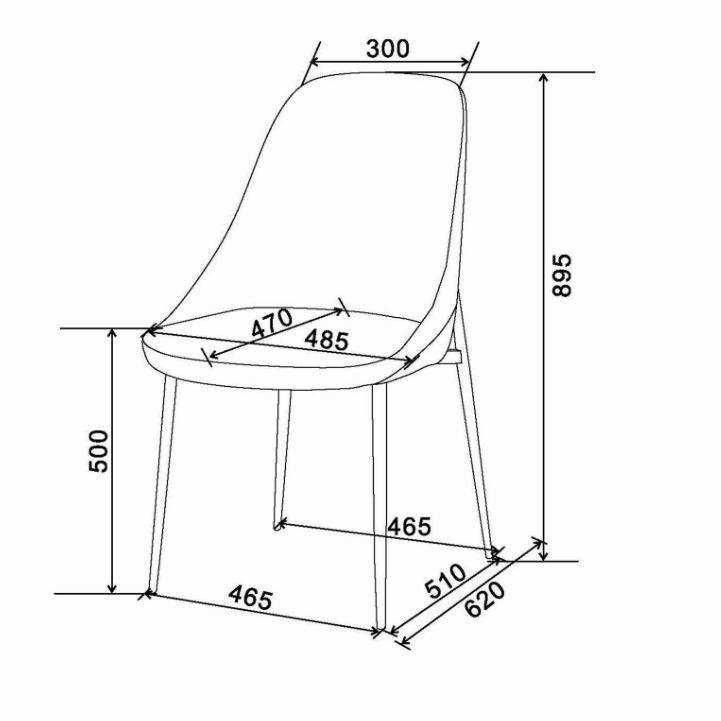 Stark Gl Cleo Wt-7Pc Dining Set