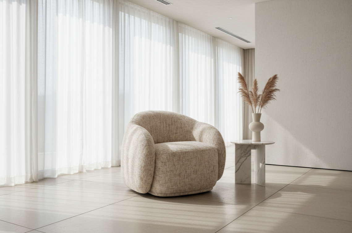 Fauteuil d'appoint Amriel – Fauteuil lounge moderne rembourré