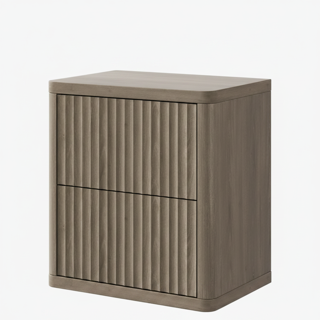 Modern Fluted Nightstand