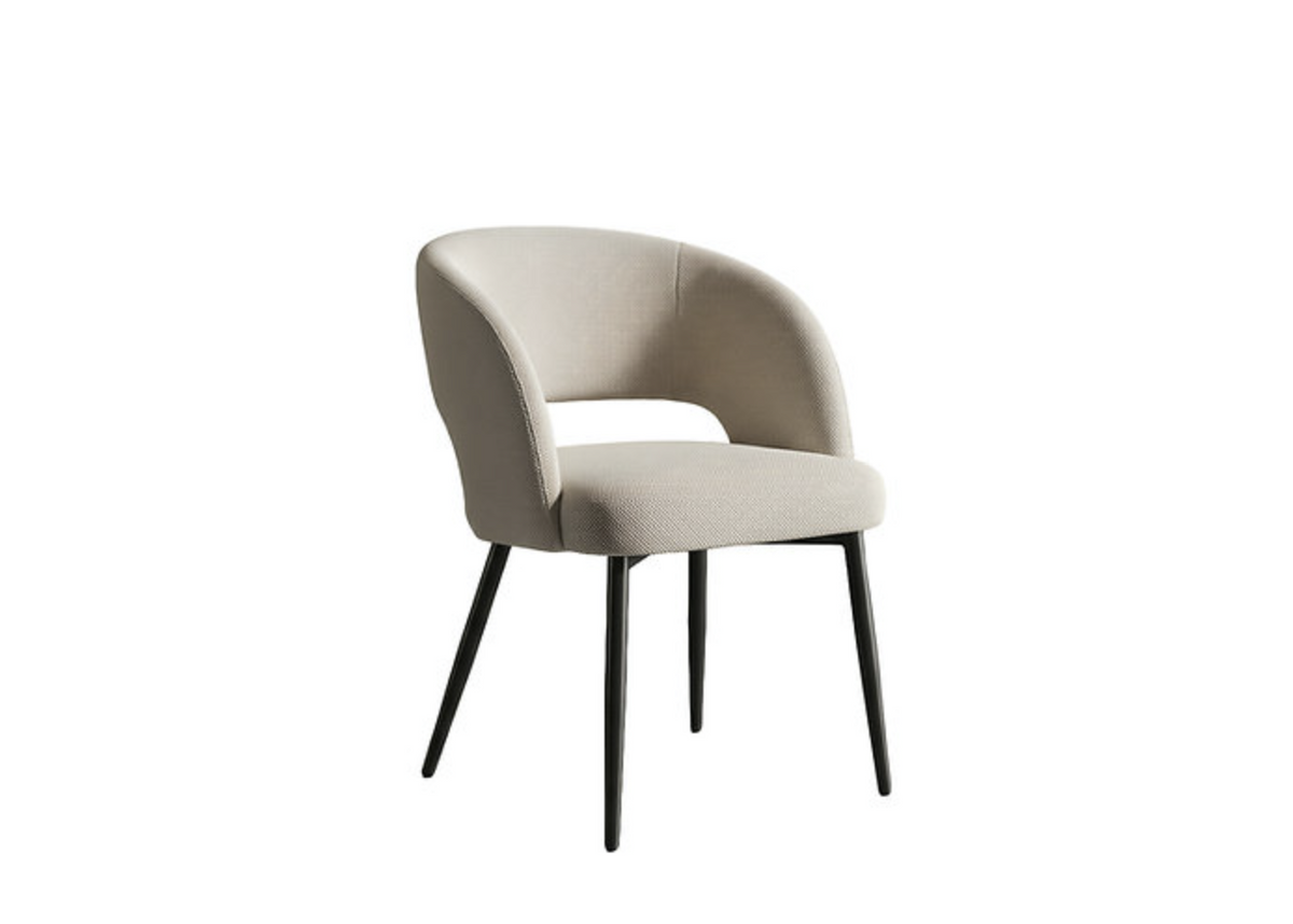 C-1644 upholstered dining chair front view