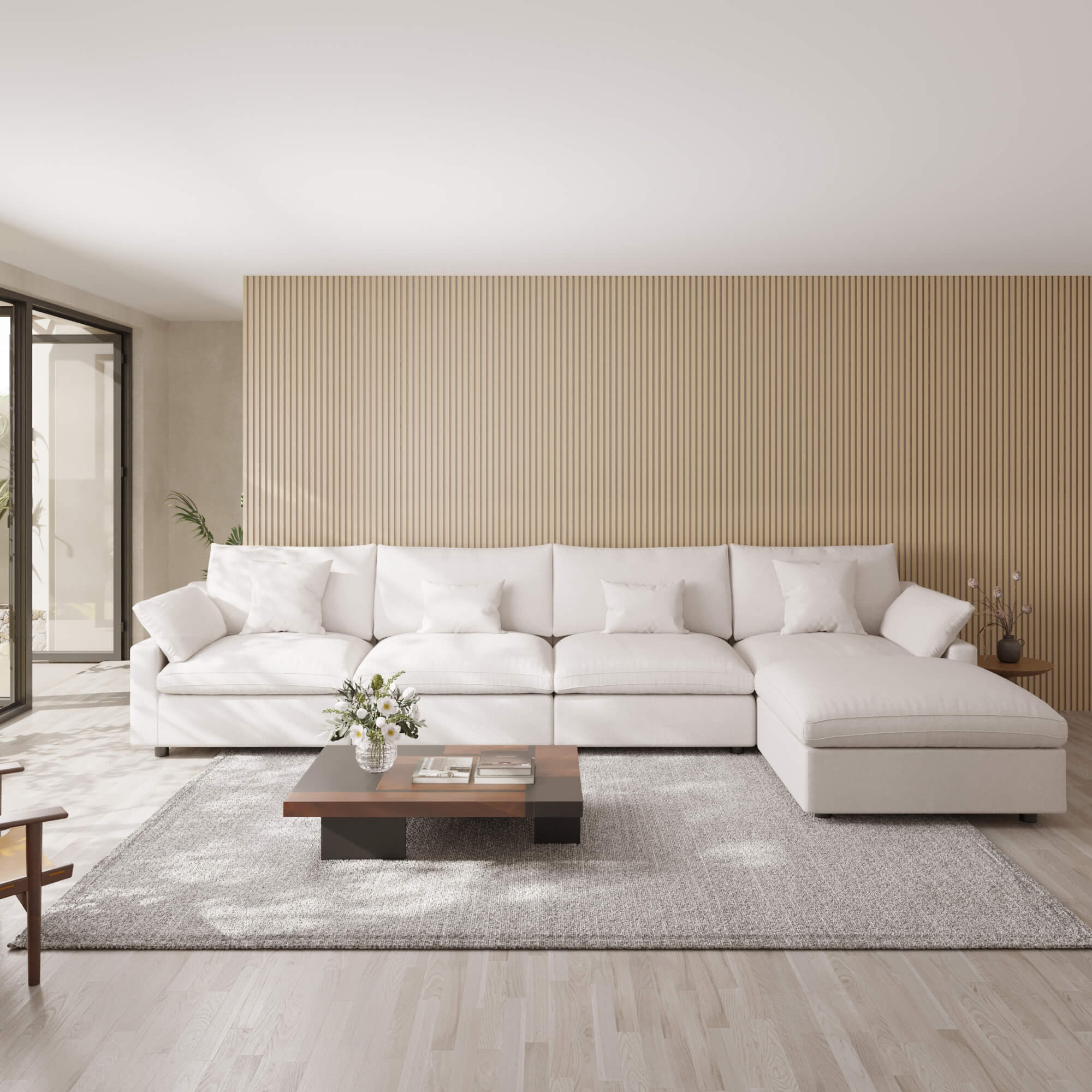 Sky Cloud Slope Sectional Sofa
