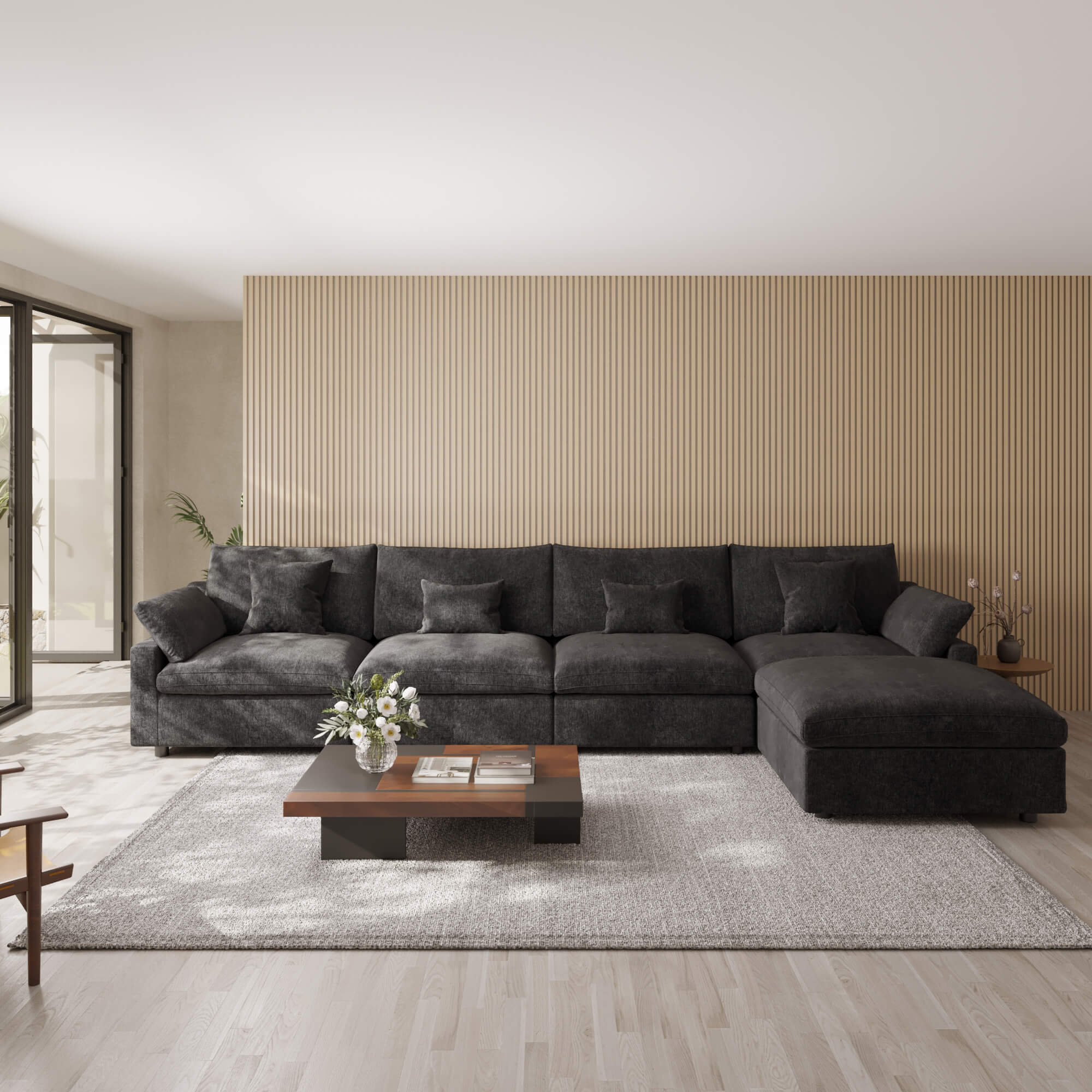 Sky Cloud Slope Sectional Sofa