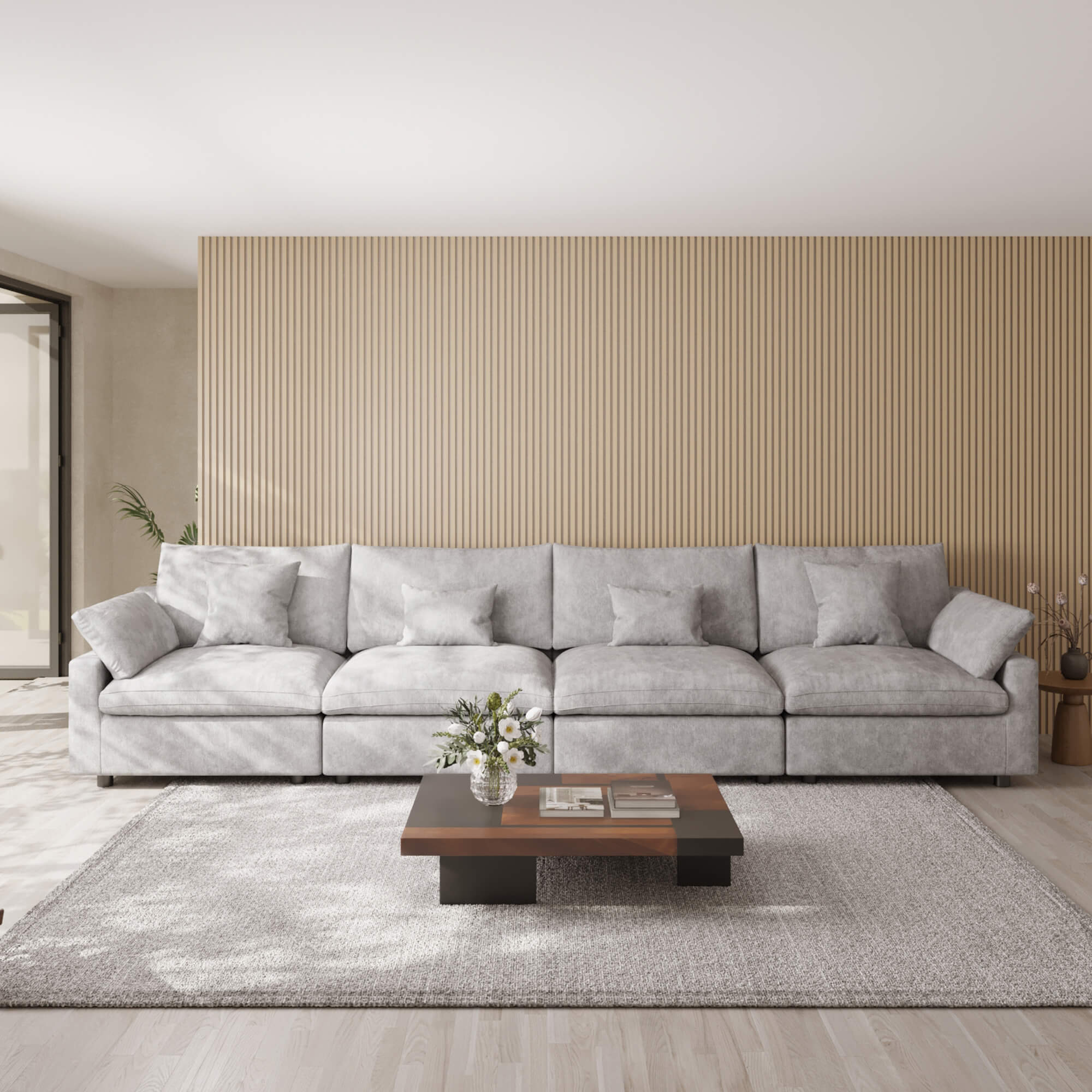 Sky Cloud Slope Sectional Sofa