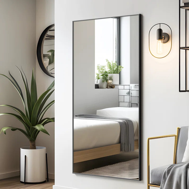 Ella Black Frame Mirror 80"