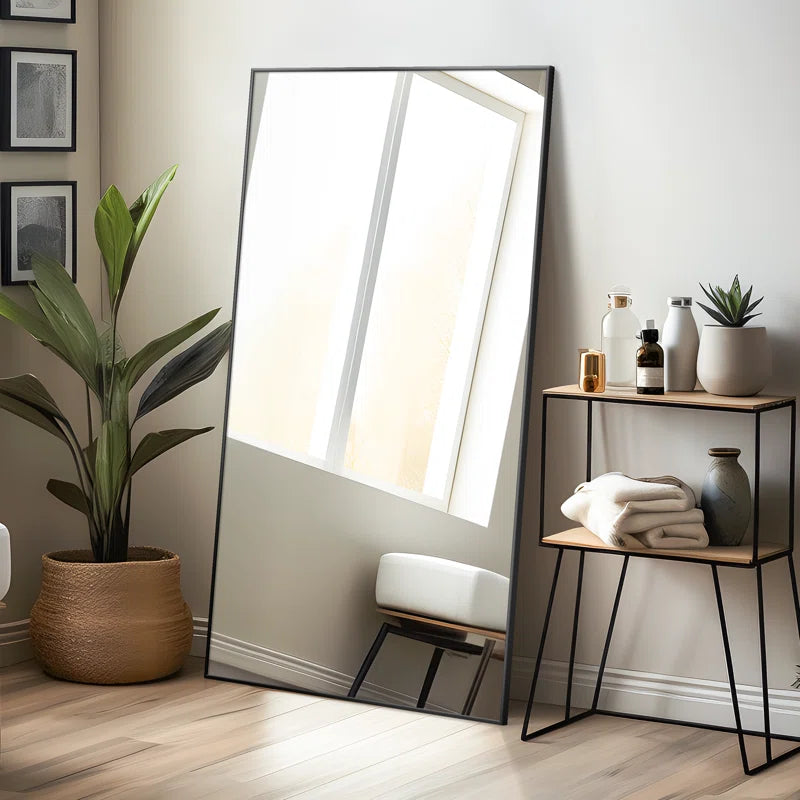 Ella Black Frame Mirror 80"