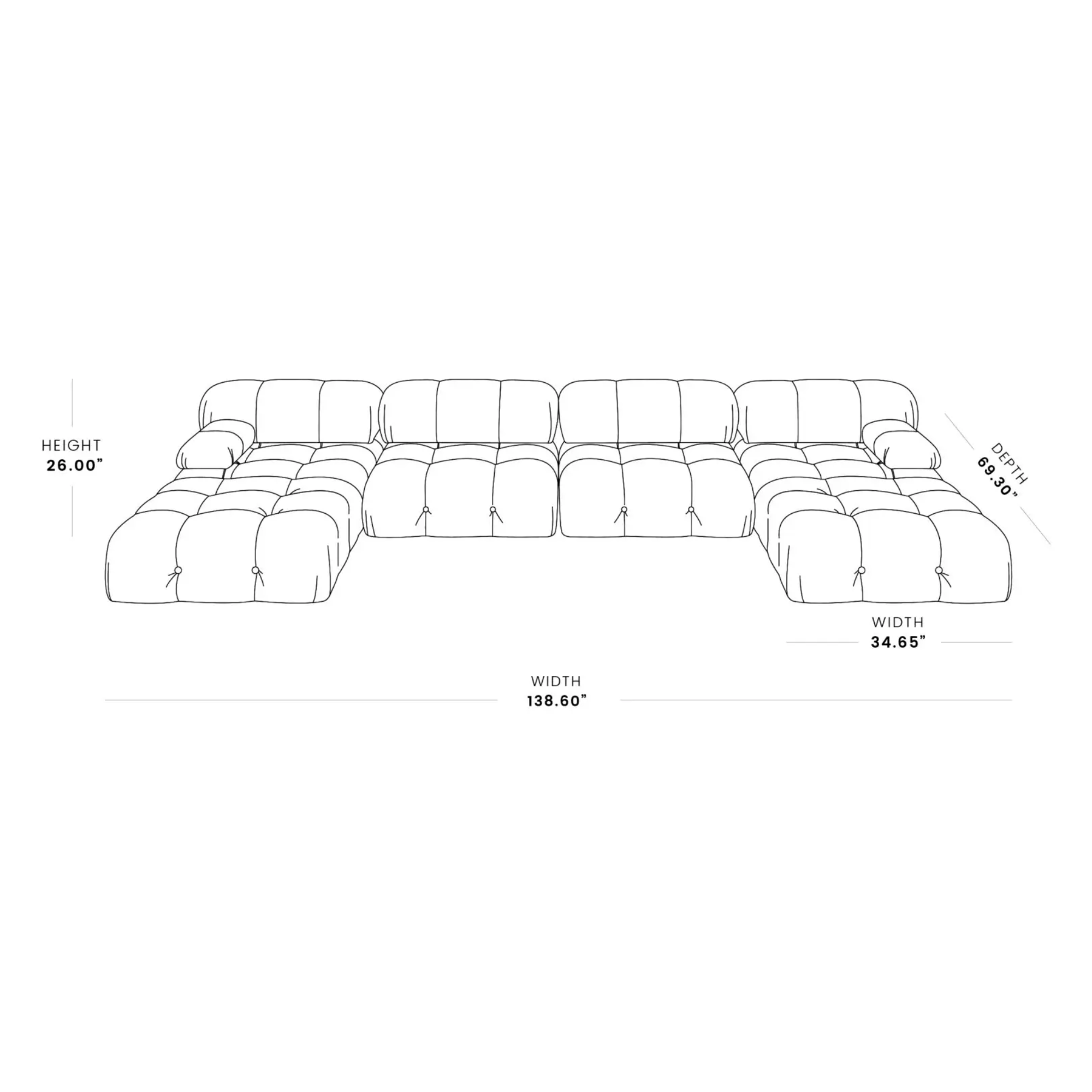 Canapé modulaire Urban Classic