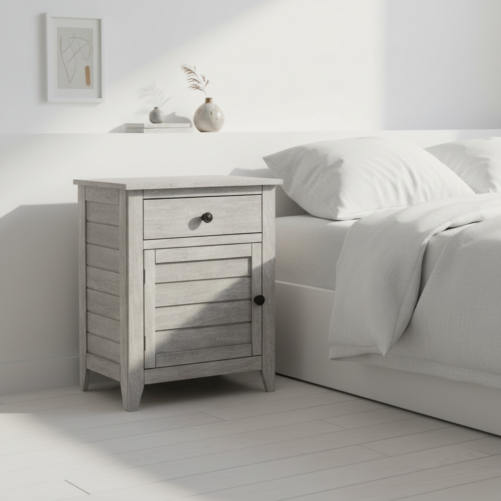 TABLE D'APPOINT - 25"H / TABLE D'APPOINT EN PLACAGE VERT ANTIQUE