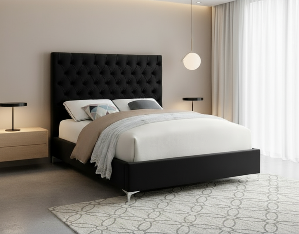 IF-5643 Black Double Bed