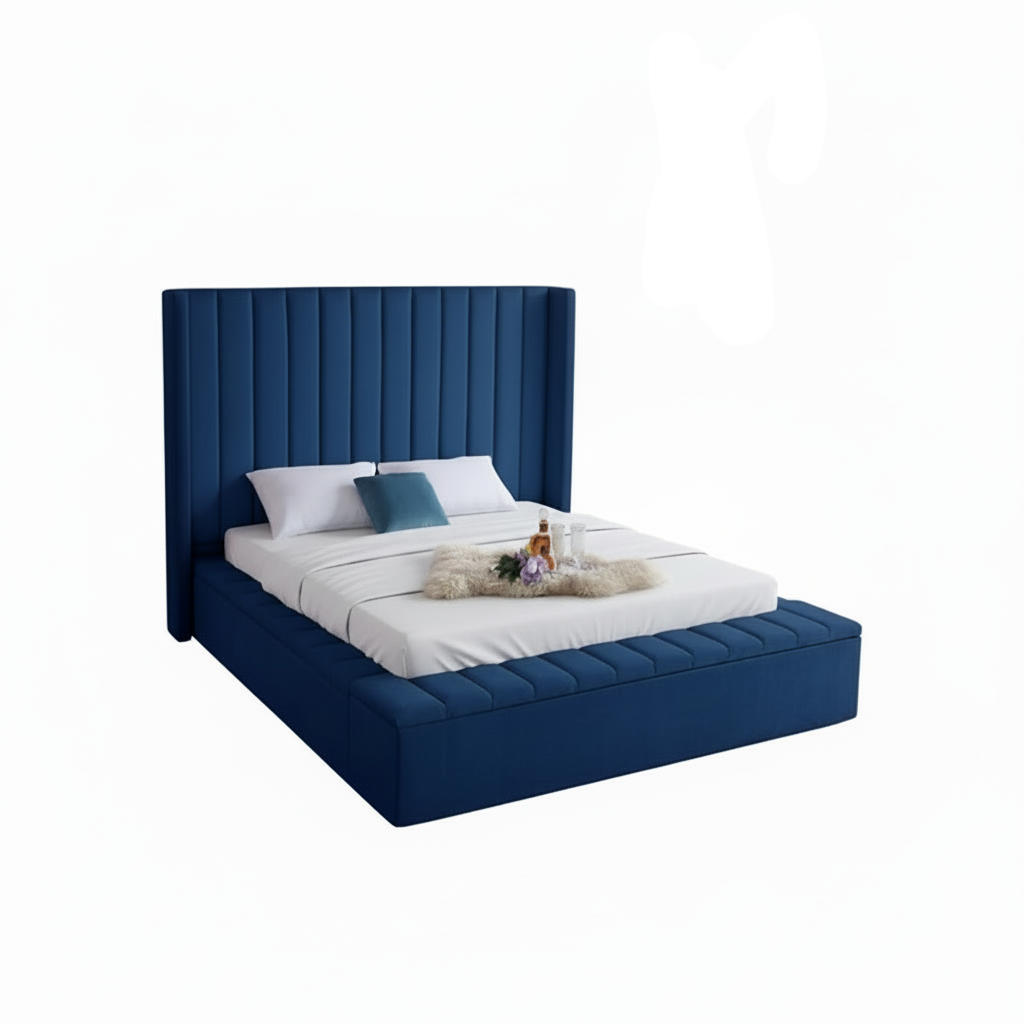 IF-5721 Blue Queen Bed