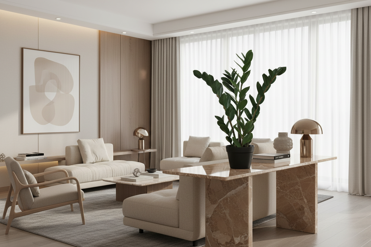 ARTIFICIAL PLANT - 29"H / INDOOR ZZ IN A 6" POT