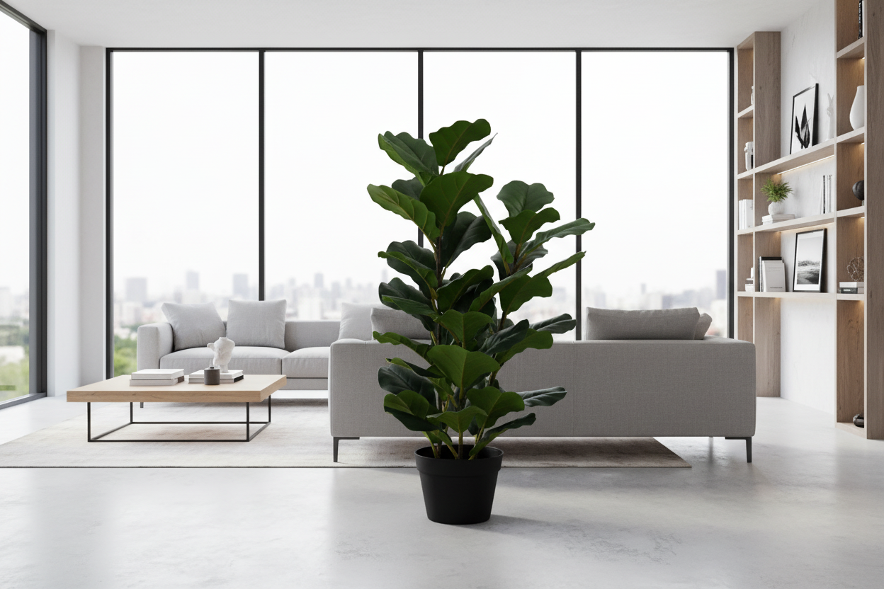 ARTIFICIAL PLANT - 32"H / INDOOR FIDDLE IN A 6" POT