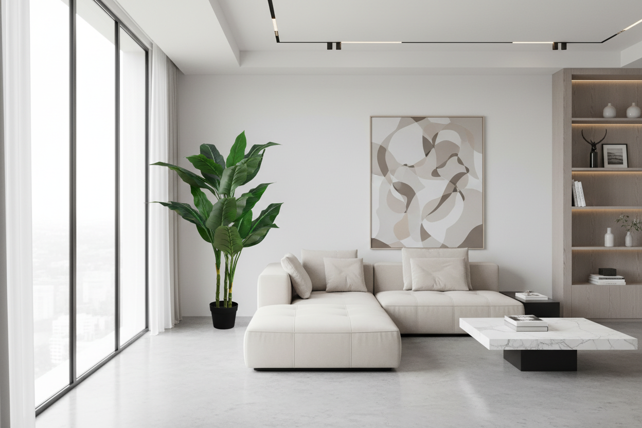 PLANTE ARTIFICIELLE - 42"H / PLANTES PERSISTANTES D'INTÉRIEUR DANS UN POT DE 5"