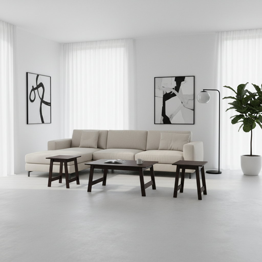 TABLE SET - 3PCS SET / ESPRESSO