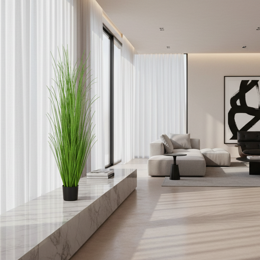 ARTIFICIAL PLANT - 47"H / INDOOR GRASS IN A 5" POT