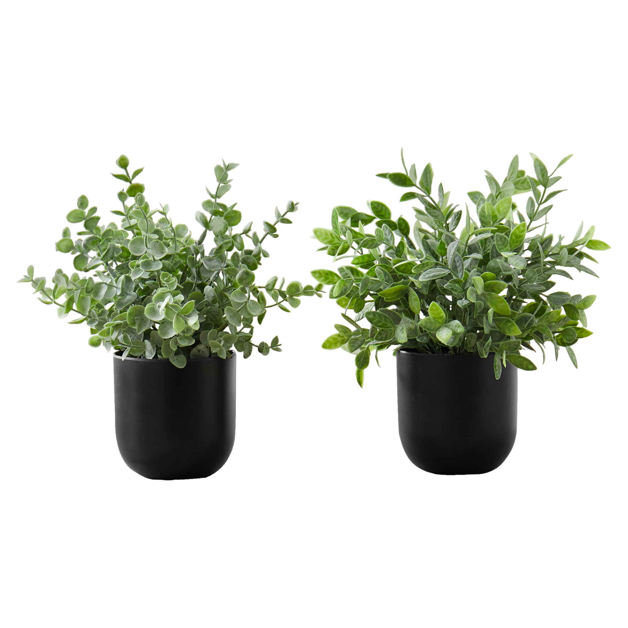 ARTIFICIAL PLANT - 2PCS / 11"H EUCALYPTUS/ GRASS / 5" POT