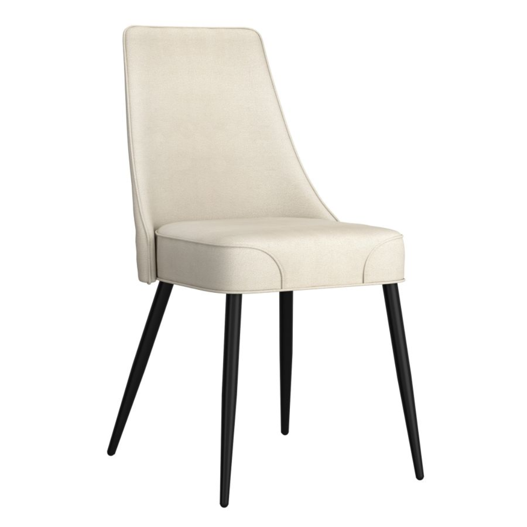 Chaise de salle à manger Koda, tissu, lot de 2