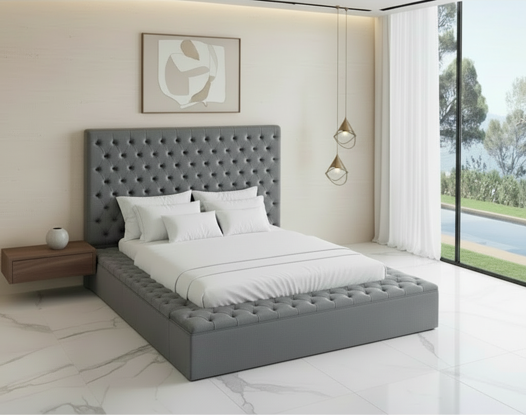 IF-5790 Grey Queen Bed
