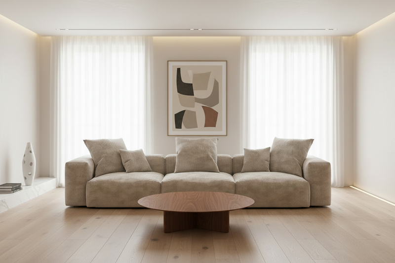 Inovo Modular Corduroy Sectional Sofa